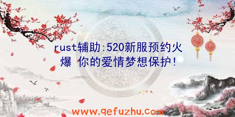 rust辅助:520新服预约火爆